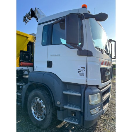 Camion MAN benne Benalu TGS 26.400 6x2 Gazoil Euro 5 grue