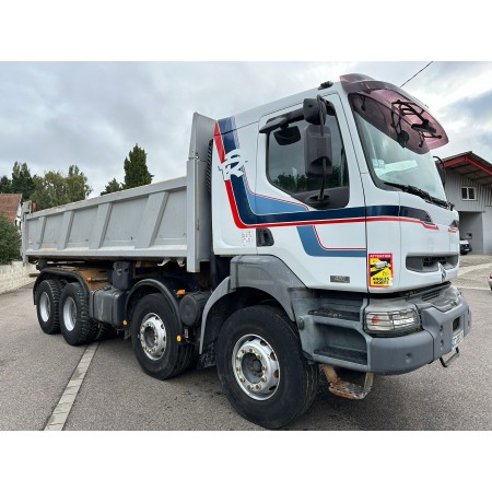 Camion Renault benne Kerax 420 DCI 8x4 Euro 3