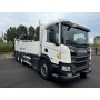 SCANIA – P 460 ch – Tridem – Plateau et grue Eiffer/Hiab 265/6S